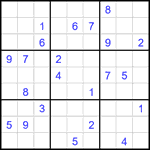 Судоку 9х9 #2385 очень трудный