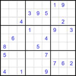 Судоку 9х9 #2387 очень трудный