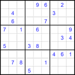 Судоку 9х9 #2389 очень трудный