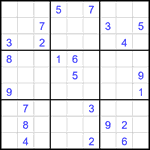 Судоку 9х9 #2391 очень трудный