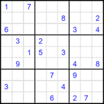 Судоку 9х9 #2392 очень трудный