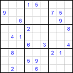 Судоку 9х9 #2393 очень трудный