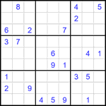 Судоку 9х9 #2397 очень трудный