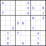 Судоку 9х9 #2400 очень трудный