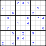 Судоку 9х9 #2404 очень трудный