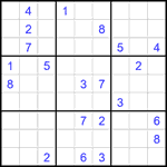 Судоку 9х9 #2406 очень трудный