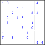 Судоку 9х9 #2408 очень трудный