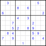 Судоку 9х9 #2411 очень трудный