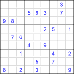 Судоку 9х9 #2413 очень трудный