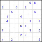 Судоку 9х9 #2415 очень трудный