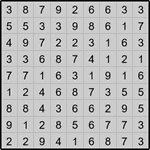 Хитори 9х9 #11 очень трудный
