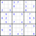 Судоку 9х9 #2452 легкий