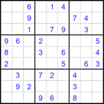 Судоку 9х9 #2454 легкий