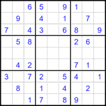 Судоку 9х9 #2458 легкий
