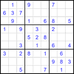 Судоку 9х9 #2461 легкий