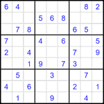 Судоку 9х9 #2462 легкий