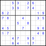 Судоку 9х9 #2463 легкий