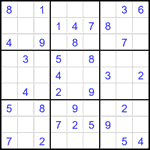 Судоку 9х9 #2464 легкий
