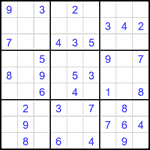 Судоку 9х9 #2465 легкий