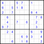 Судоку 9х9 #2481 легкий