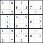 Судоку 9х9 #2483 легкий