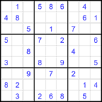 Судоку 9х9 #2484 легкий