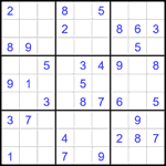 Судоку 9х9 #2485 легкий
