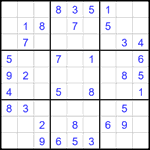 Судоку 9х9 #2489 легкий