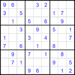 Судоку 9х9 #2492 легкий