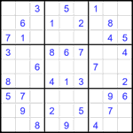 Судоку 9х9 #2493 легкий