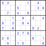 Судоку 9х9 #2495 легкий