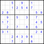 Судоку 9х9 #2496 легкий
