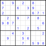 Судоку 9х9 #2497 легкий