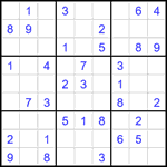 Судоку 9х9 #2499 легкий