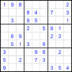 Судоку 9х9 #2500 легкий
