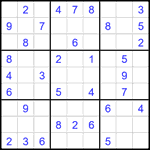 Судоку 9х9 #2501 легкий