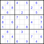 Судоку 9х9 #2503 легкий