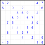 Судоку 9х9 #2505 легкий