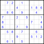 Судоку 9х9 #2506 легкий