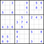 Судоку 9х9 #2507 легкий