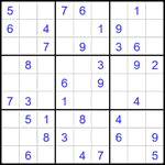 Судоку 9х9 #2508 легкий