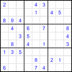Судоку 9х9 #2421 средний