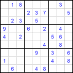 Судоку 9х9 #2422 средний