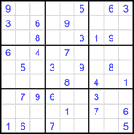 Судоку 9х9 #2423 средний