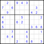 Судоку 9х9 #2424 средний