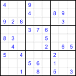 Судоку 9х9 #2425 средний