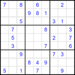 Судоку 9х9 #2431 средний