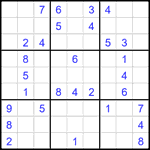 Судоку 9х9 #2436 средний