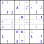 Судоку 9х9 #2445 средний