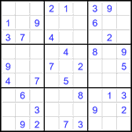 Судоку 9х9 #2446 средний